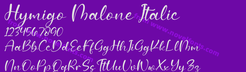 Hymigo Malone ItalicPreview Hymigo Malone ItalicPreview