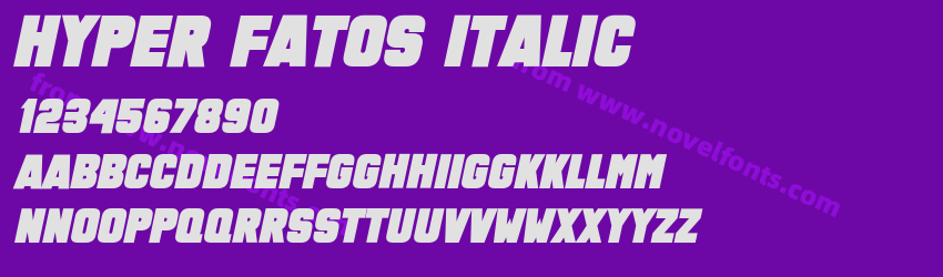 Hyper Fatos ItalicPreview Hyper Fatos ItalicPreview