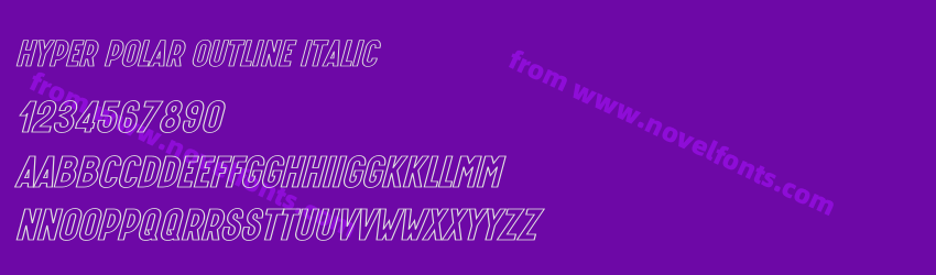 Hyper Polar Outline ItalicPreview Hyper Polar Outline ItalicPreview