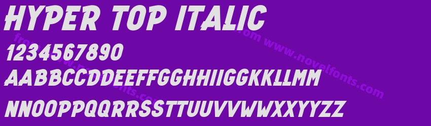 Hyper Top ItalicPreview Hyper Top ItalicPreview
