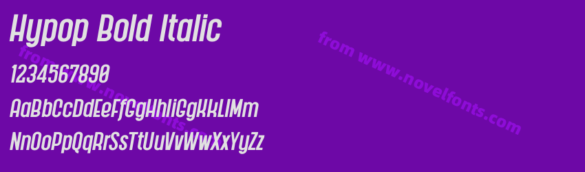 Hypop Bold ItalicPreview Hypop Bold ItalicPreview