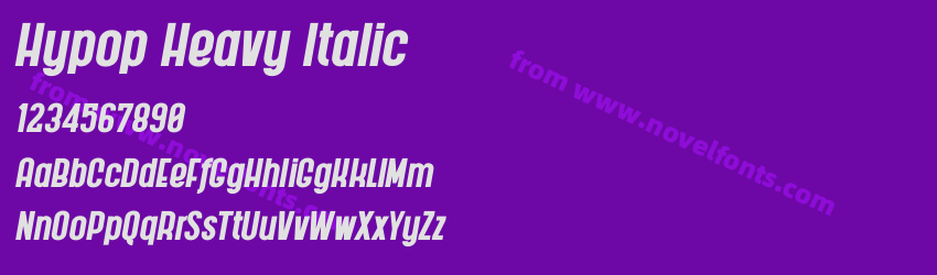 Hypop Heavy ItalicPreview Hypop Heavy ItalicPreview