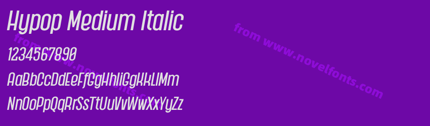 Hypop Medium ItalicPreview Hypop Medium ItalicPreview