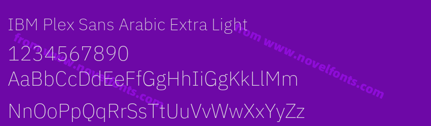 IBM Plex Sans Arabic Extra LightPreview IBM Plex Sans Arabic Extra LightPreview
