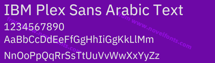 IBM Plex Sans Arabic TextPreview IBM Plex Sans Arabic TextPreview