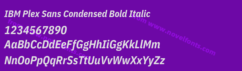 IBM Plex Sans Condensed Bold ItalicPreview IBM Plex Sans Condensed Bold ItalicPreview