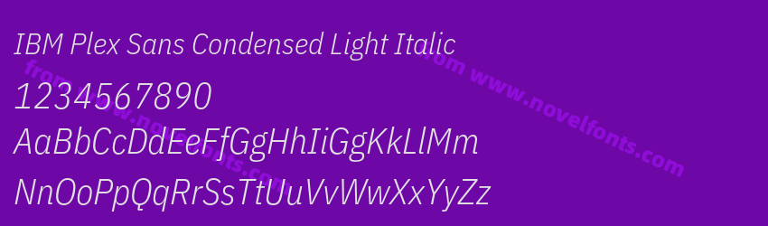 IBM Plex Sans Condensed Light ItalicPreview IBM Plex Sans Condensed Light ItalicPreview