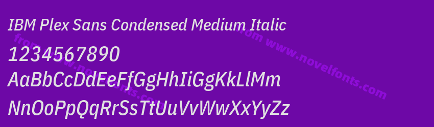 IBM Plex Sans Condensed Medium ItalicPreview IBM Plex Sans Condensed Medium ItalicPreview