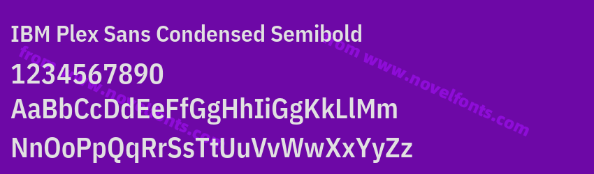 IBM Plex Sans Condensed SemiboldPreview IBM Plex Sans Condensed SemiboldPreview