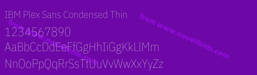 IBM Plex Sans Condensed ThinPreview IBM Plex Sans Condensed ThinPreview