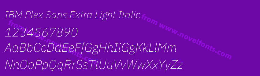 IBM Plex Sans Extra Light ItalicPreview IBM Plex Sans Extra Light ItalicPreview