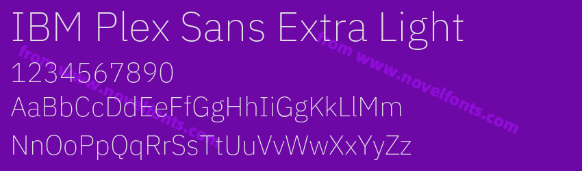 IBM Plex Sans Extra LightPreview IBM Plex Sans Extra LightPreview
