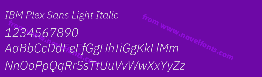IBM Plex Sans Light ItalicPreview IBM Plex Sans Light ItalicPreview