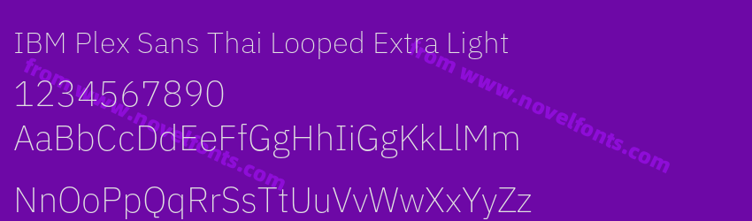 IBM Plex Sans Thai Looped Extra LightPreview IBM Plex Sans Thai Looped Extra LightPreview