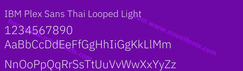 IBM Plex Sans Thai Looped LightPreview IBM Plex Sans Thai Looped LightPreview