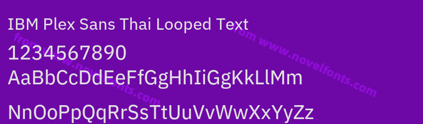 IBM Plex Sans Thai Looped TextPreview IBM Plex Sans Thai Looped TextPreview