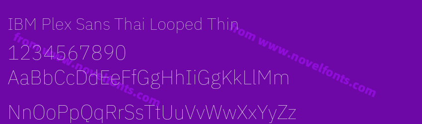 IBM Plex Sans Thai Looped ThinPreview IBM Plex Sans Thai Looped ThinPreview