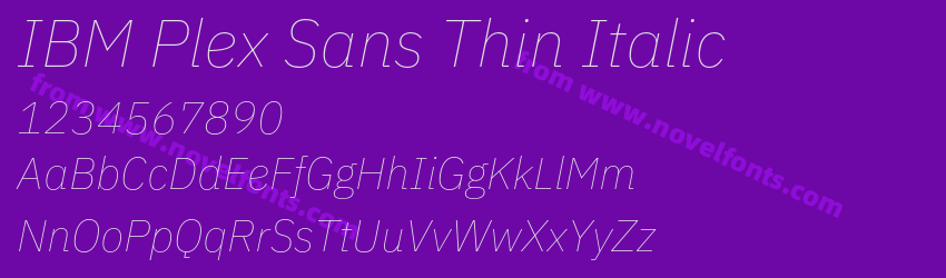 IBM Plex Sans Thin ItalicPreview IBM Plex Sans Thin ItalicPreview