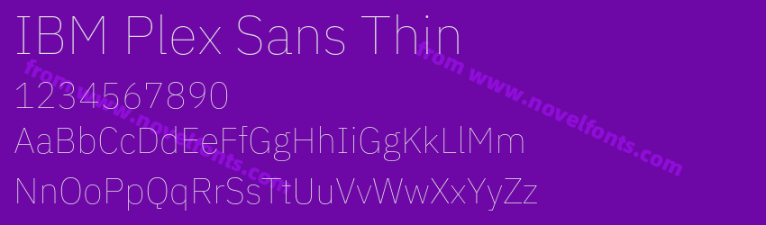 IBM Plex Sans ThinPreview IBM Plex Sans ThinPreview