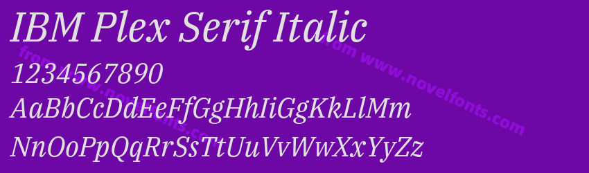 IBM Plex Serif ItalicPreview IBM Plex Serif ItalicPreview