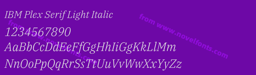 IBM Plex Serif Light ItalicPreview IBM Plex Serif Light ItalicPreview