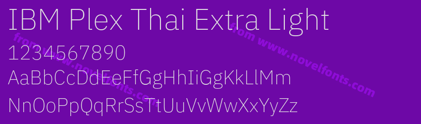 IBM Plex Thai Extra LightPreview IBM Plex Thai Extra LightPreview