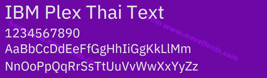 IBM Plex Thai TextPreview IBM Plex Thai TextPreview