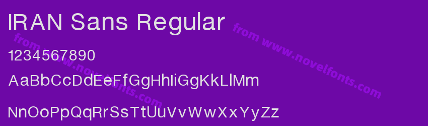 IRAN Sans RegularPreview IRAN Sans RegularPreview