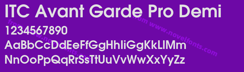 ITC Avant Garde Pro DemiPreview ITC Avant Garde Pro DemiPreview