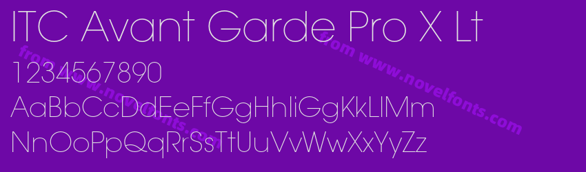 ITC Avant Garde Pro X LtPreview ITC Avant Garde Pro X LtPreview