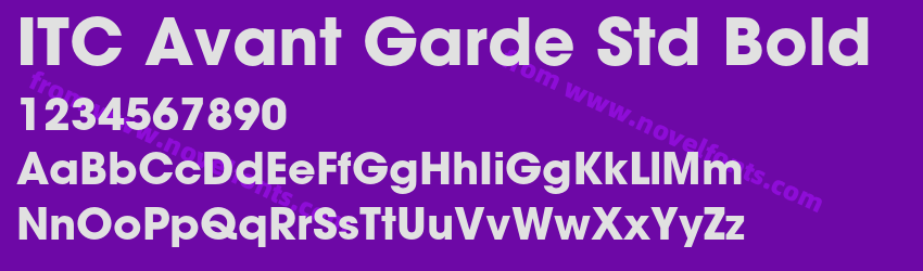 ITC Avant Garde Std BoldPreview ITC Avant Garde Std BoldPreview
