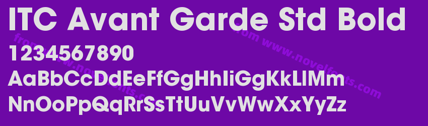 ITC Avant Garde Std BoldPreview ITC Avant Garde Std BoldPreview