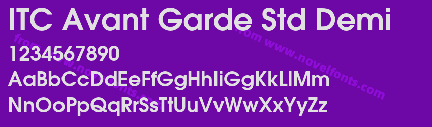 ITC Avant Garde Std DemiPreview ITC Avant Garde Std DemiPreview