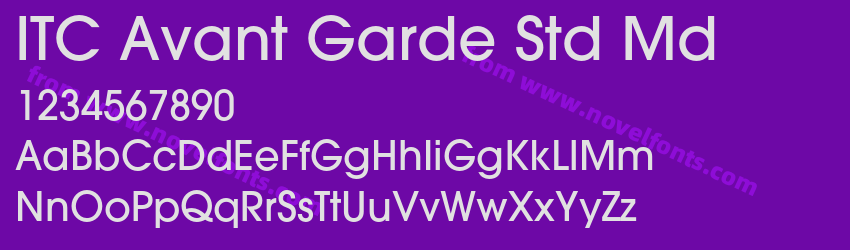 ITC Avant Garde Std MdPreview ITC Avant Garde Std MdPreview