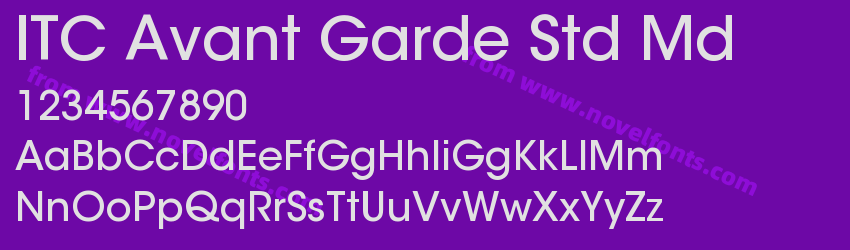 ITC Avant Garde Std MdPreview ITC Avant Garde Std MdPreview