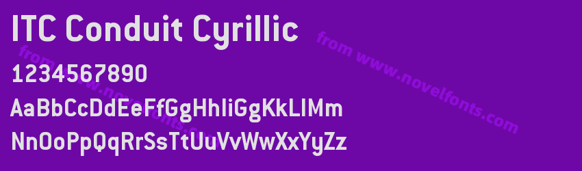 ITC Conduit CyrillicPreview ITC Conduit CyrillicPreview