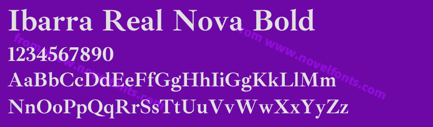 Ibarra Real Nova BoldPreview Ibarra Real Nova BoldPreview