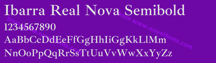 Ibarra Real Nova SemiboldPreview Ibarra Real Nova SemiboldPreview