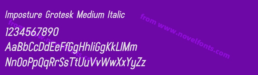 Imposture Grotesk Medium ItalicPreview Imposture Grotesk Medium ItalicPreview