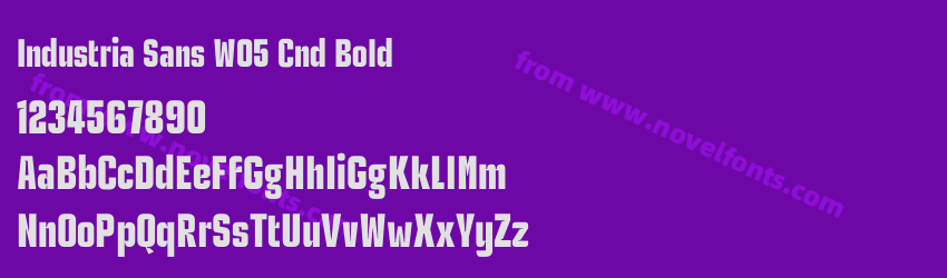 Industria Sans W05 Cnd BoldPreview Industria Sans W05 Cnd BoldPreview