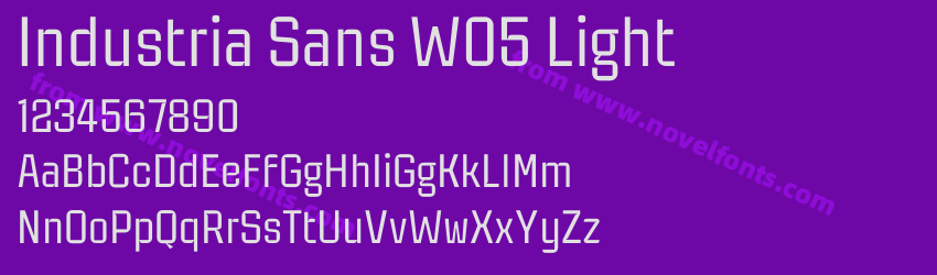 Industria Sans W05 LightPreview Industria Sans W05 LightPreview