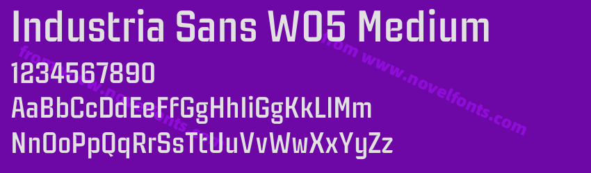 Industria Sans W05 MediumPreview Industria Sans W05 MediumPreview