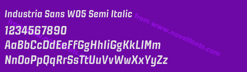 Industria Sans W05 Semi ItalicPreview Industria Sans W05 Semi ItalicPreview
