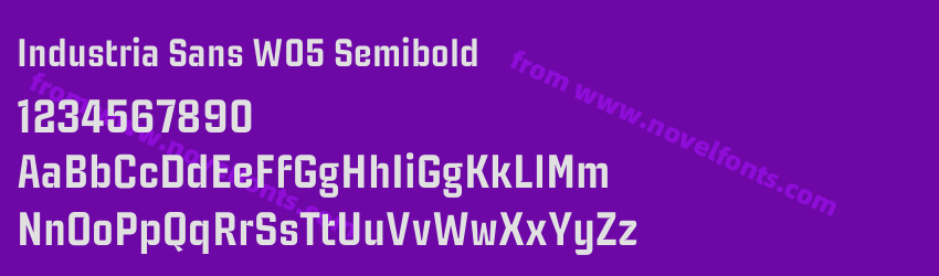 Industria Sans W05 SemiboldPreview Industria Sans W05 SemiboldPreview