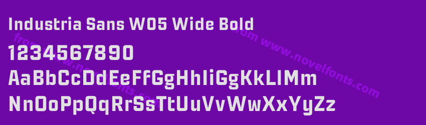 Industria Sans W05 Wide BoldPreview Industria Sans W05 Wide BoldPreview