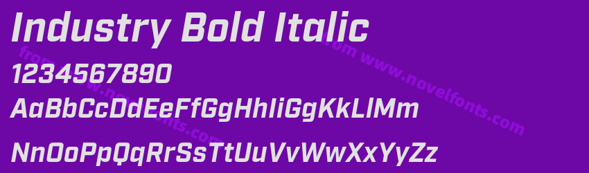 Industry Bold ItalicPreview Industry Bold ItalicPreview