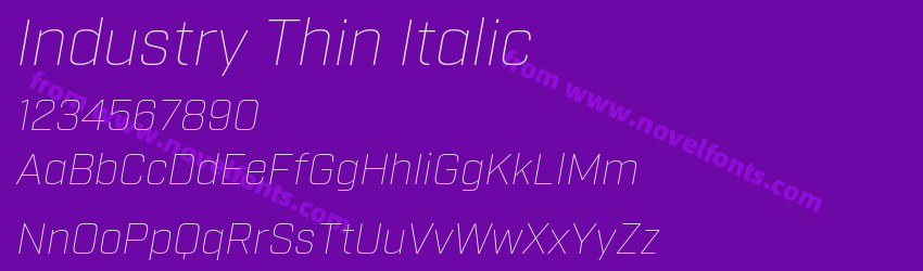 Industry Thin ItalicPreview Industry Thin ItalicPreview