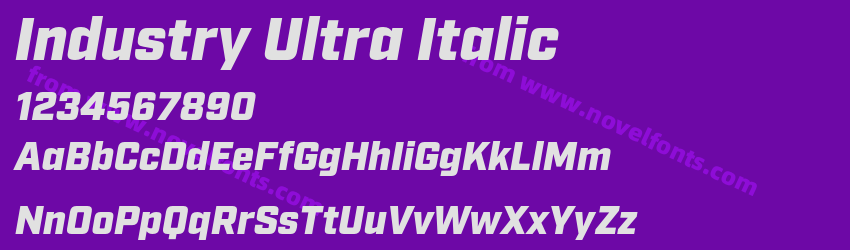 Industry Ultra ItalicPreview Industry Ultra ItalicPreview