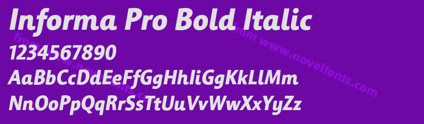 Informa Pro Bold ItalicPreview Informa Pro Bold ItalicPreview