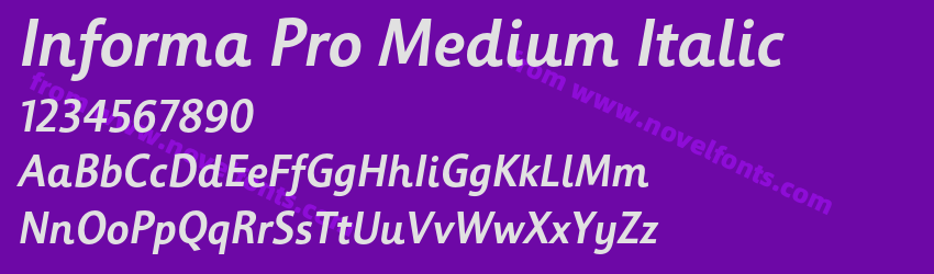 Informa Pro Medium ItalicPreview Informa Pro Medium ItalicPreview